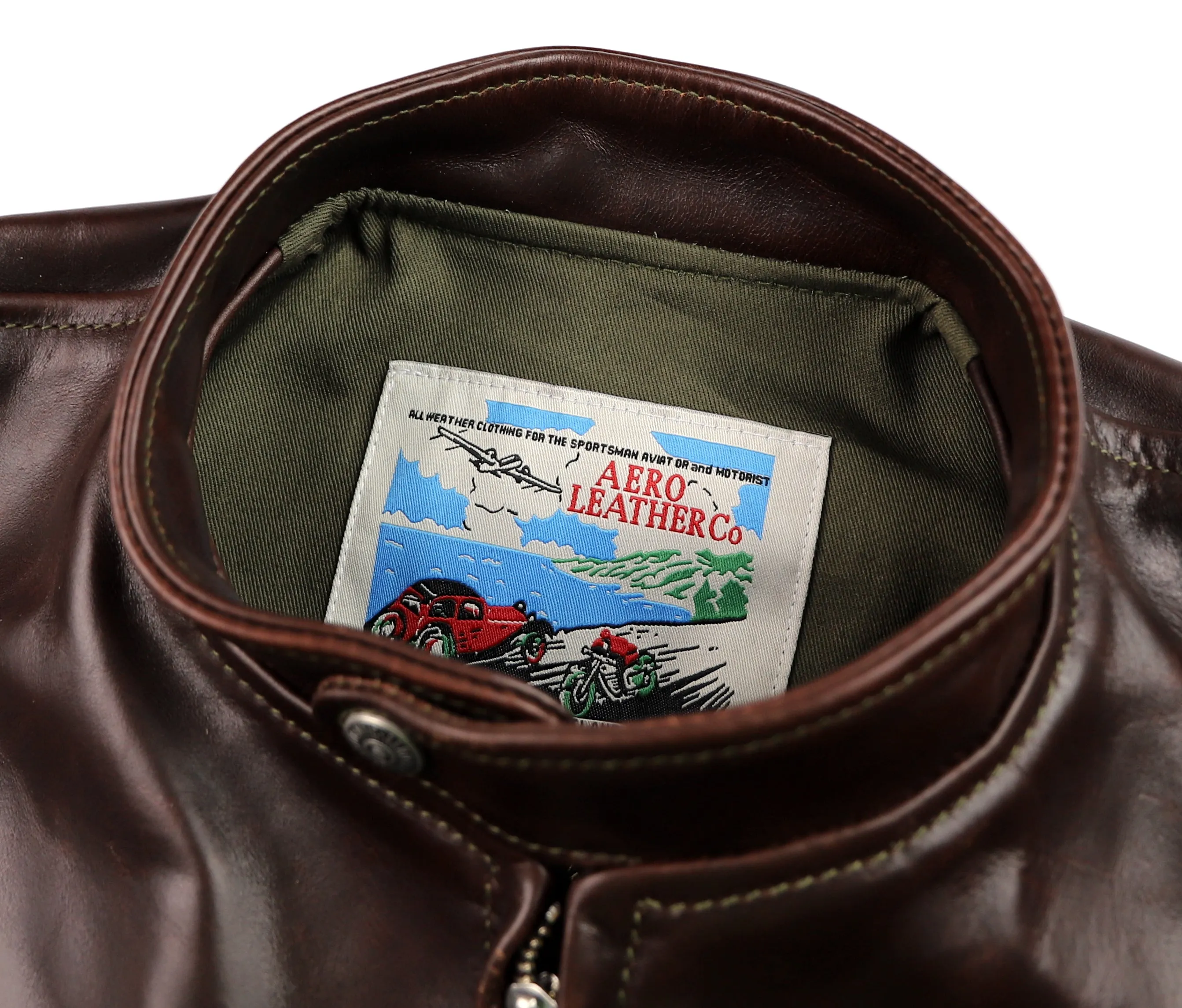 Aero Cafe' Racer, size 42, Brown CXL Horsehide