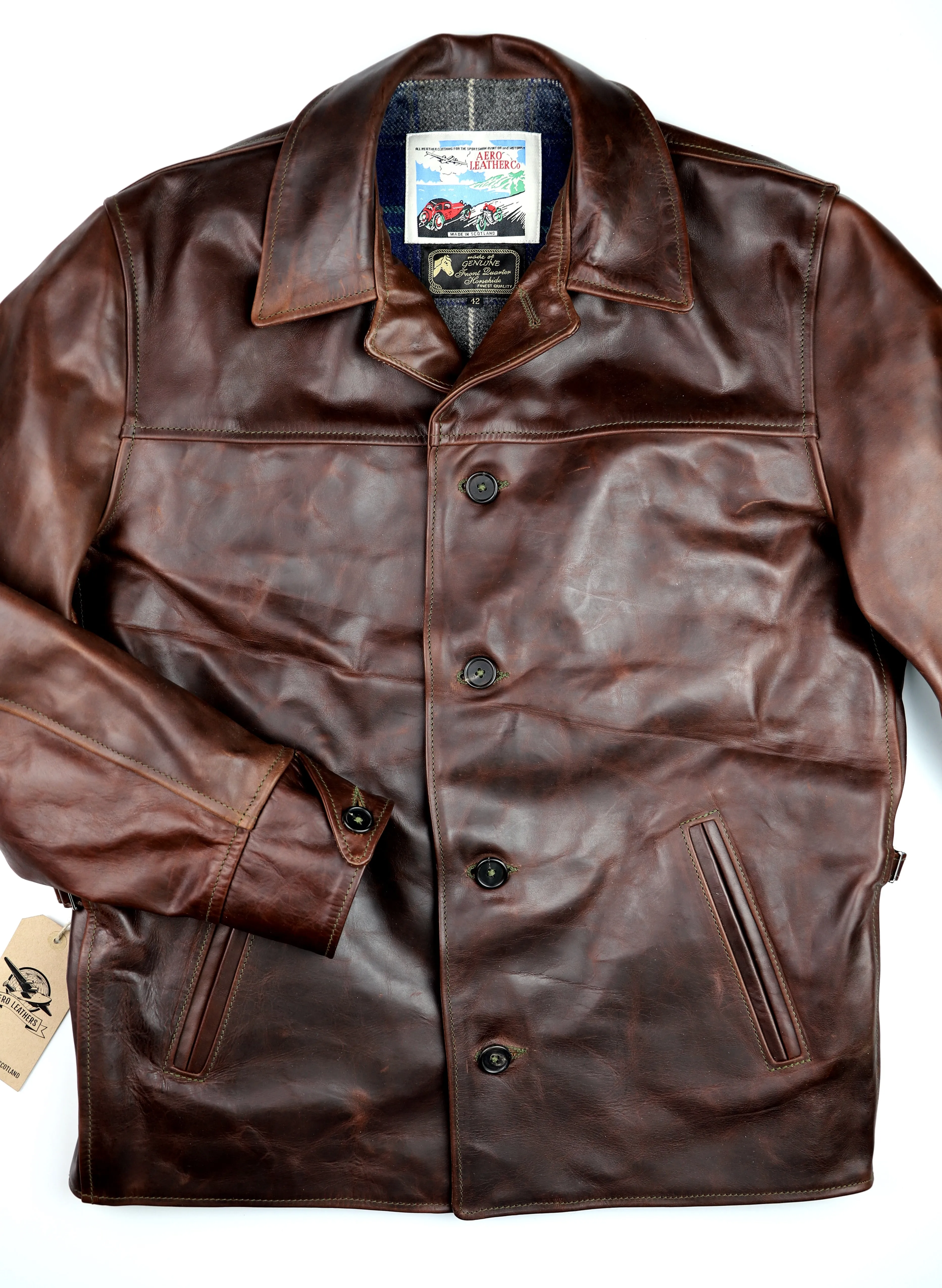 Aero Teamster, size 42 (fits like 44), Brown Chromexcel FQHH
