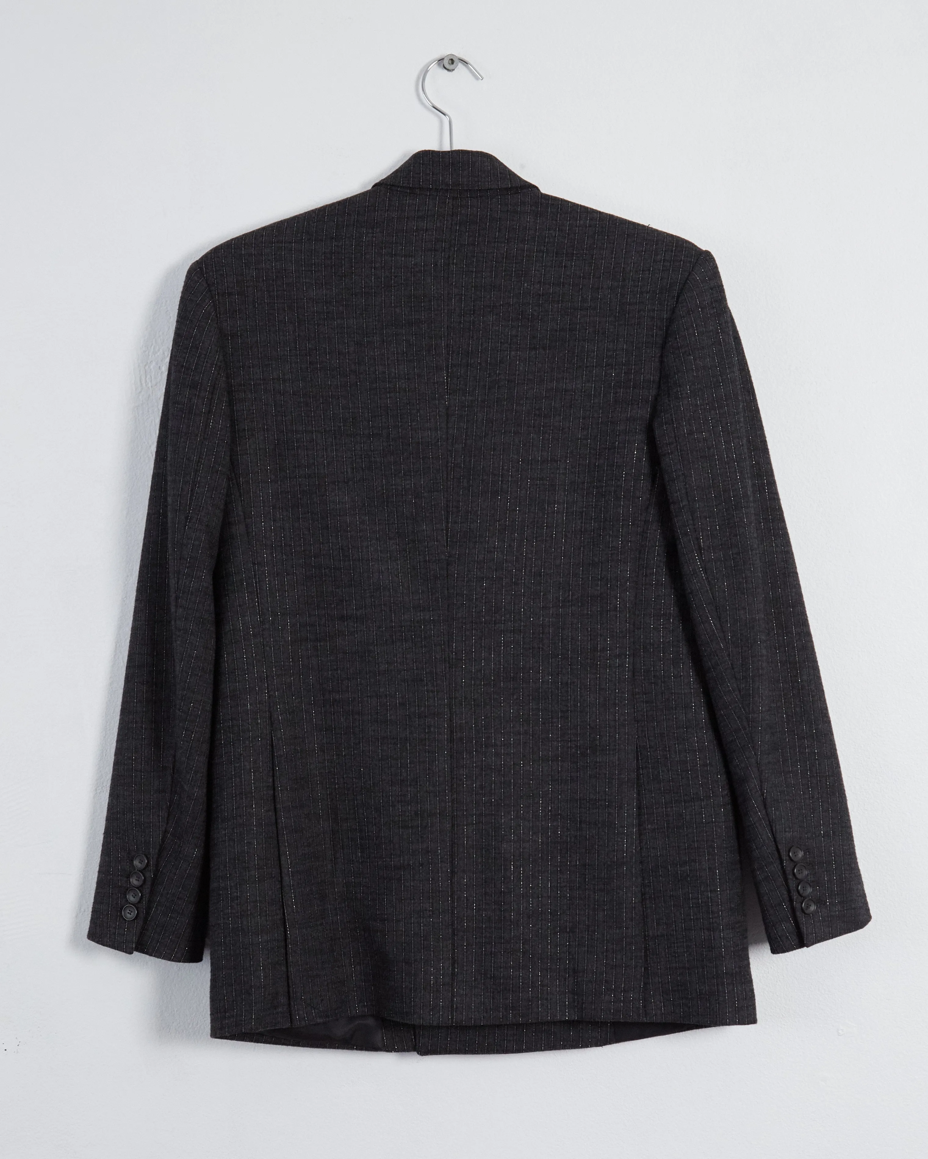 A.L.C. 'chadwick' pinstripe double breasted blazer, grey, 10