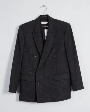 A.L.C. 'chadwick' pinstripe double breasted blazer, grey, 10