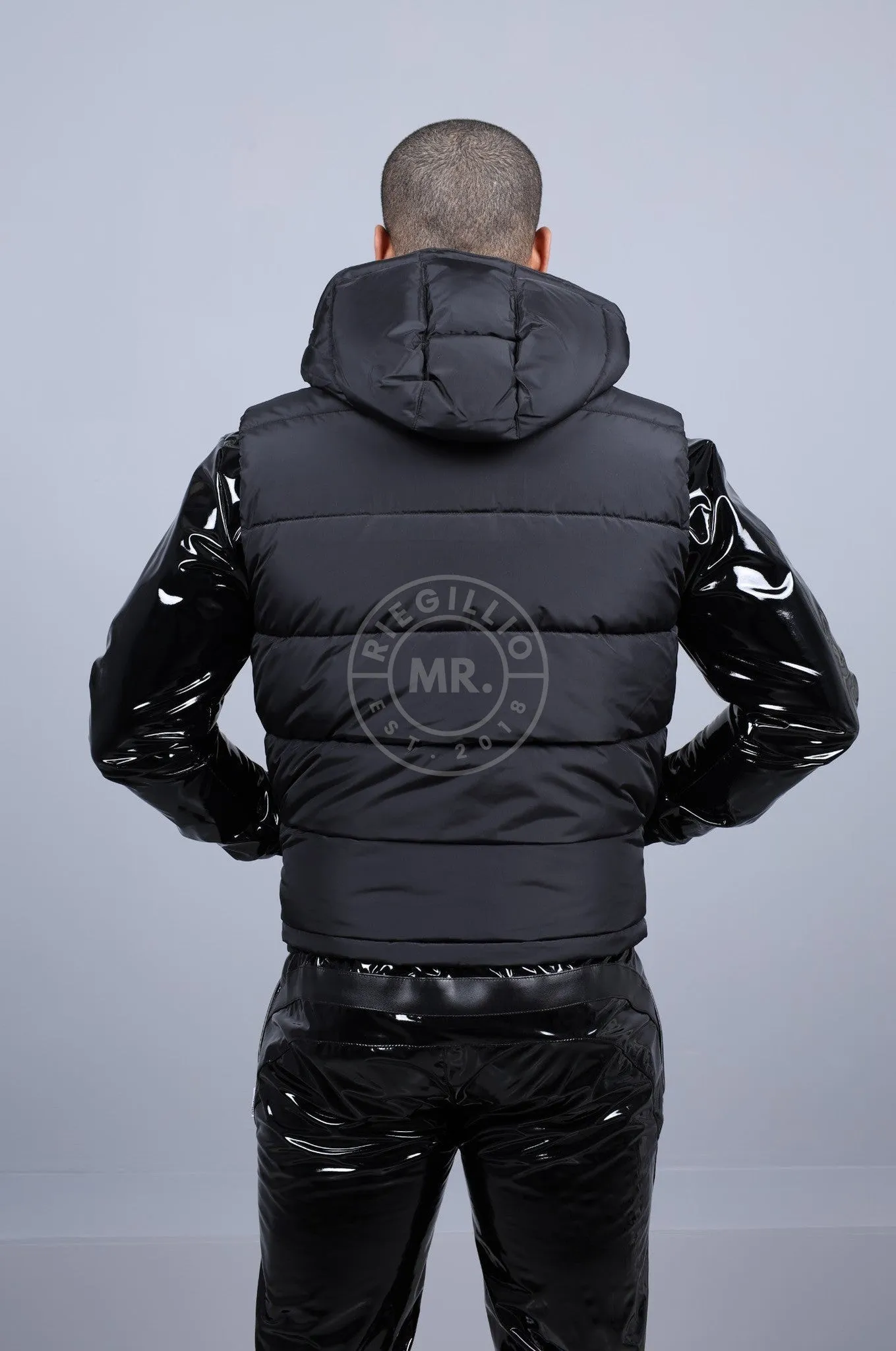Alpha Industries Hooded Puffer Vest FD - Black
