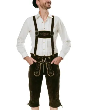 Bavarian Lederhosen Men Kneebound Chocolate