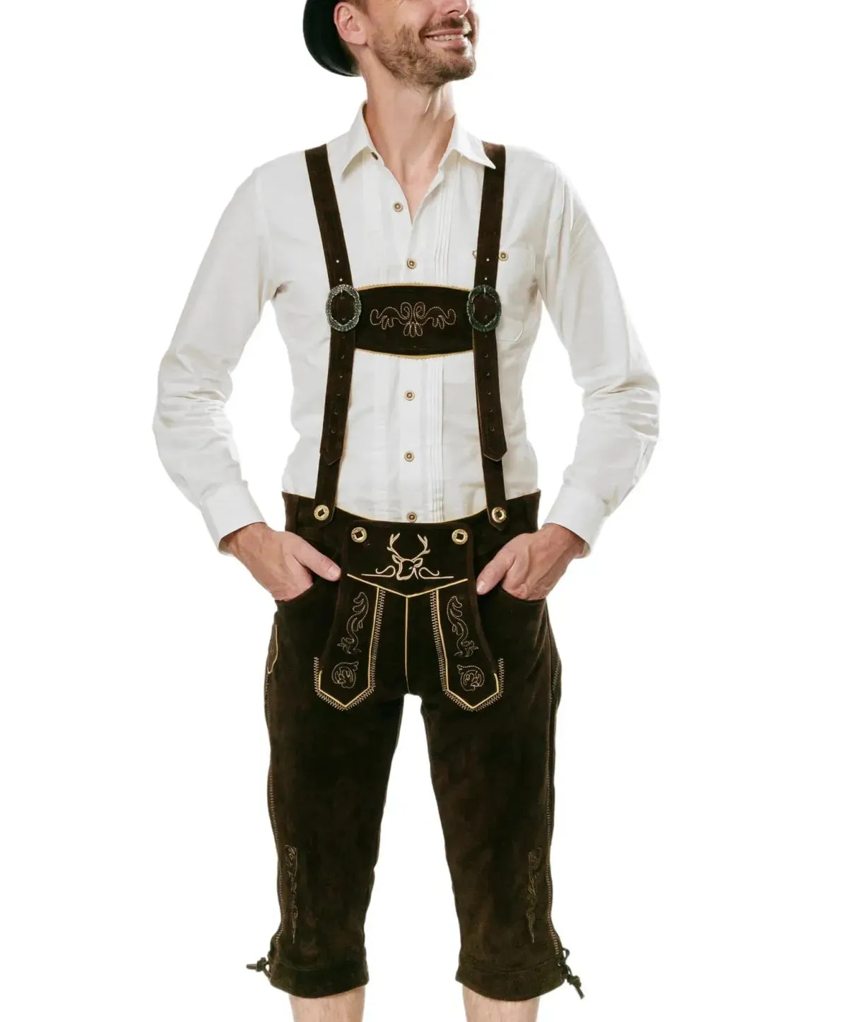 Bavarian Lederhosen Men Kneebound Chocolate