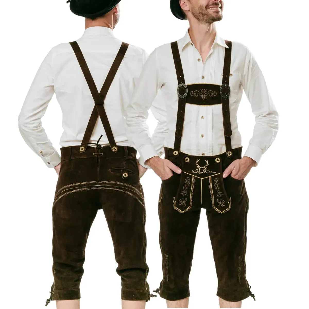 Bavarian Lederhosen Men Kneebound Chocolate