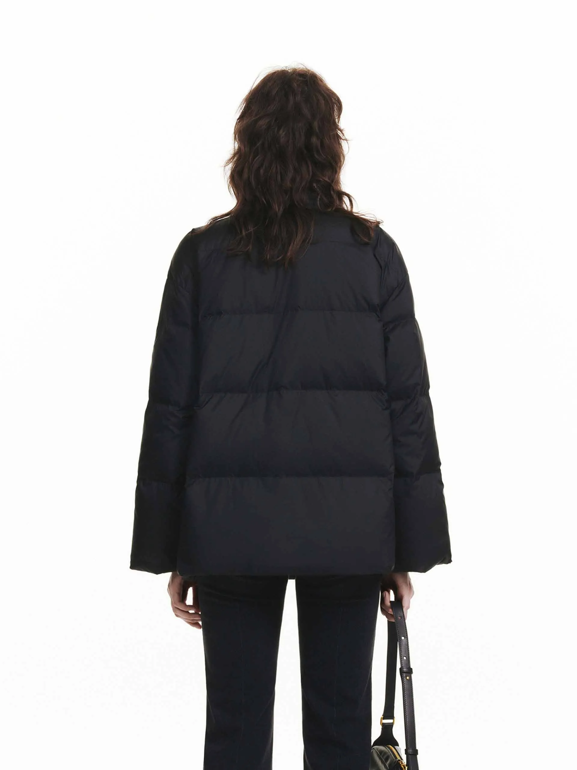 Belted Quilted Down jacket