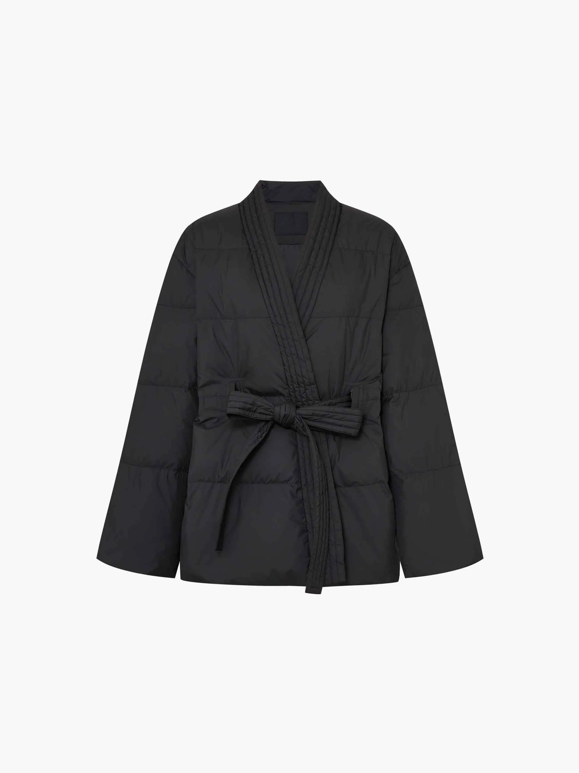 Belted Quilted Down jacket
