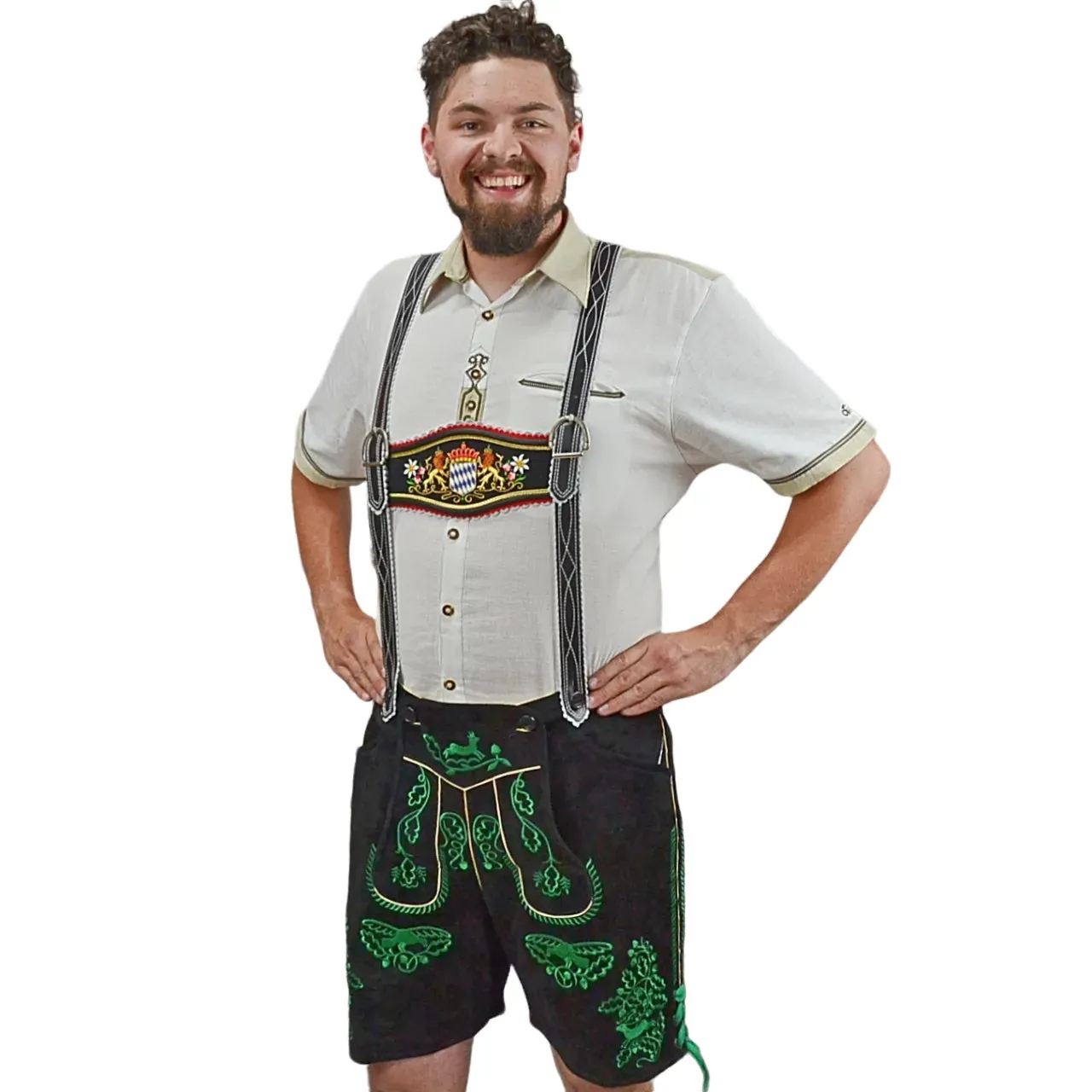 Black Cow Lederhosen and Staff Choice Suspenders