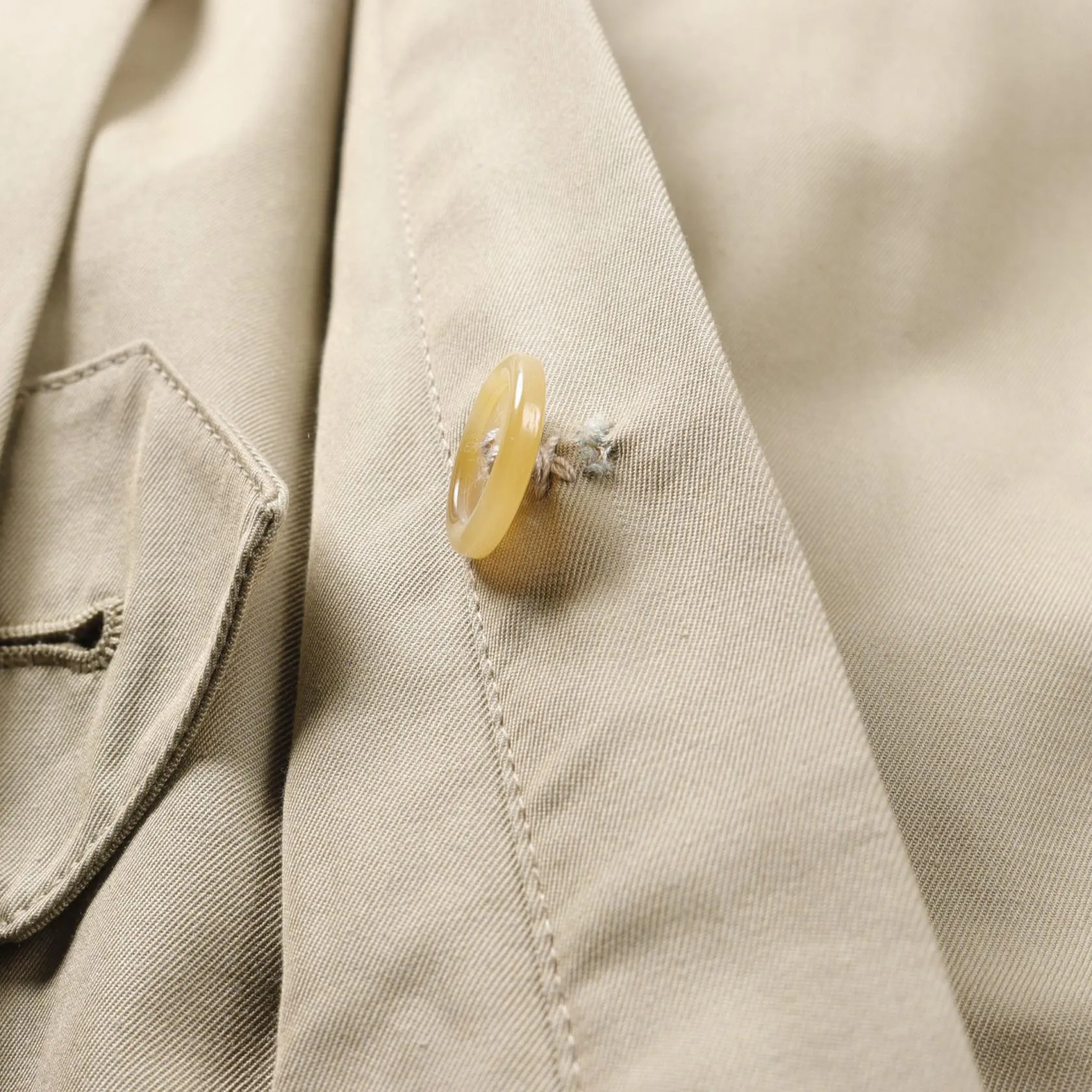 Burberry Cotton Trench Coat Khaki Men