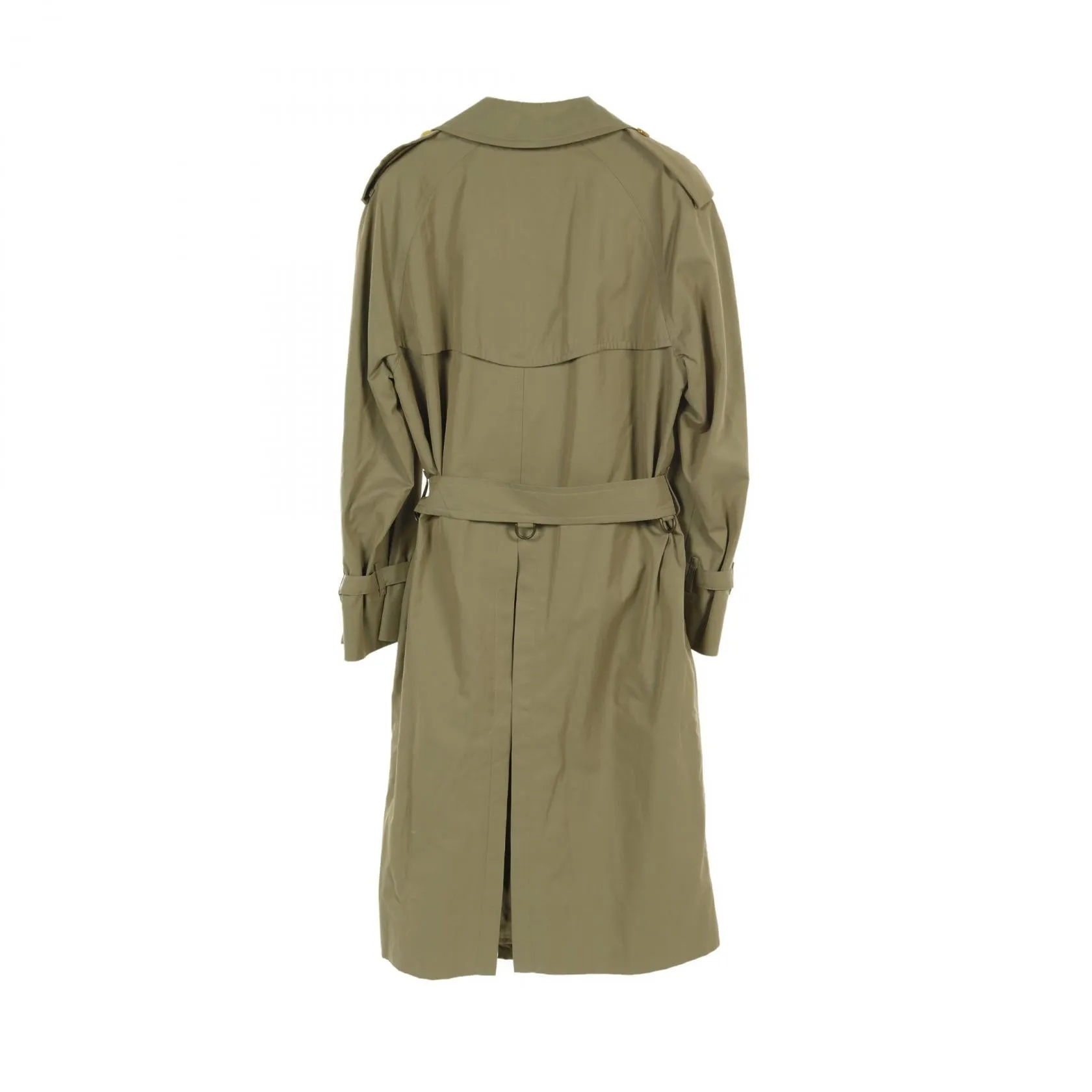 Burberry Cotton Trench Coat Khaki Men
