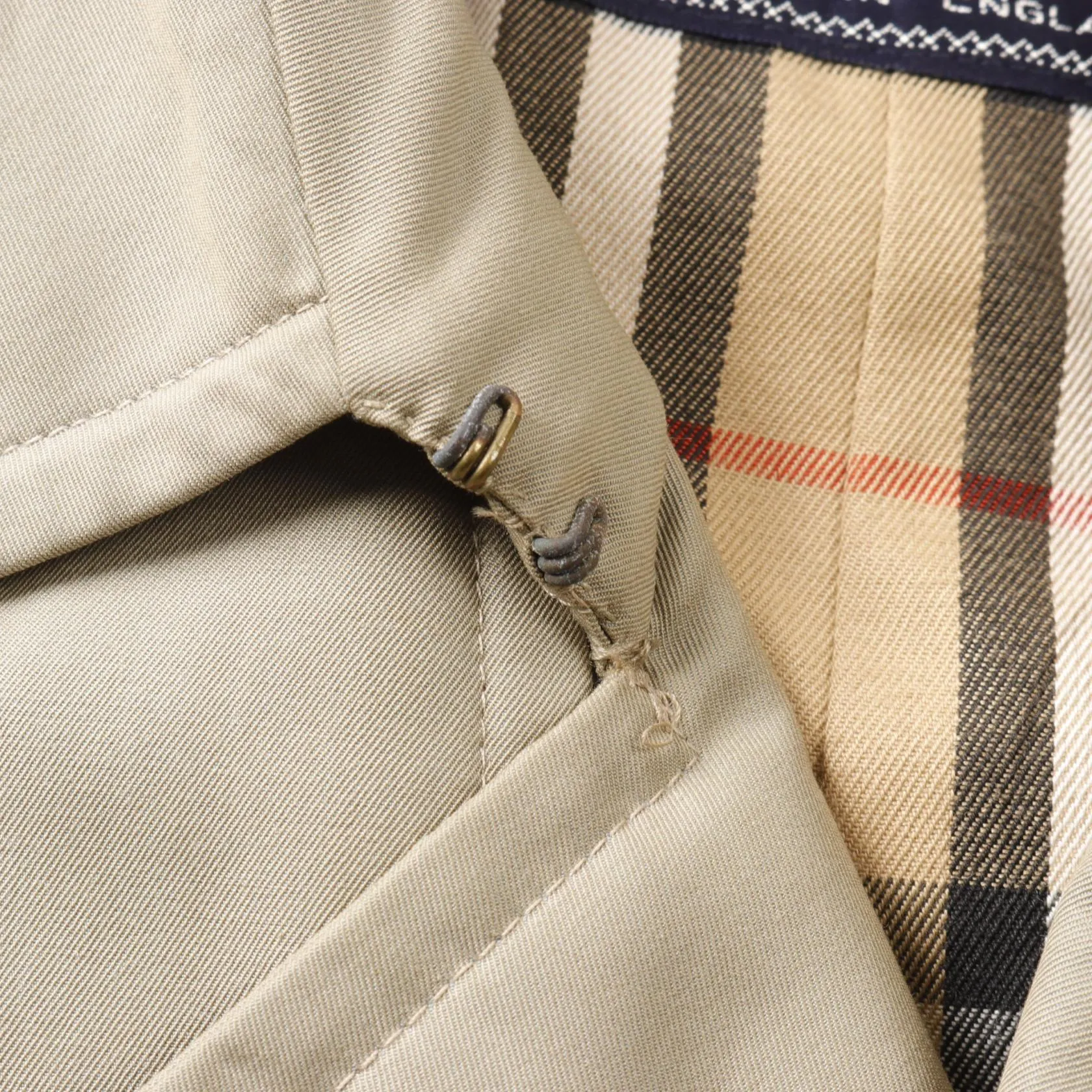 Burberry Cotton Trench Coat Khaki Men