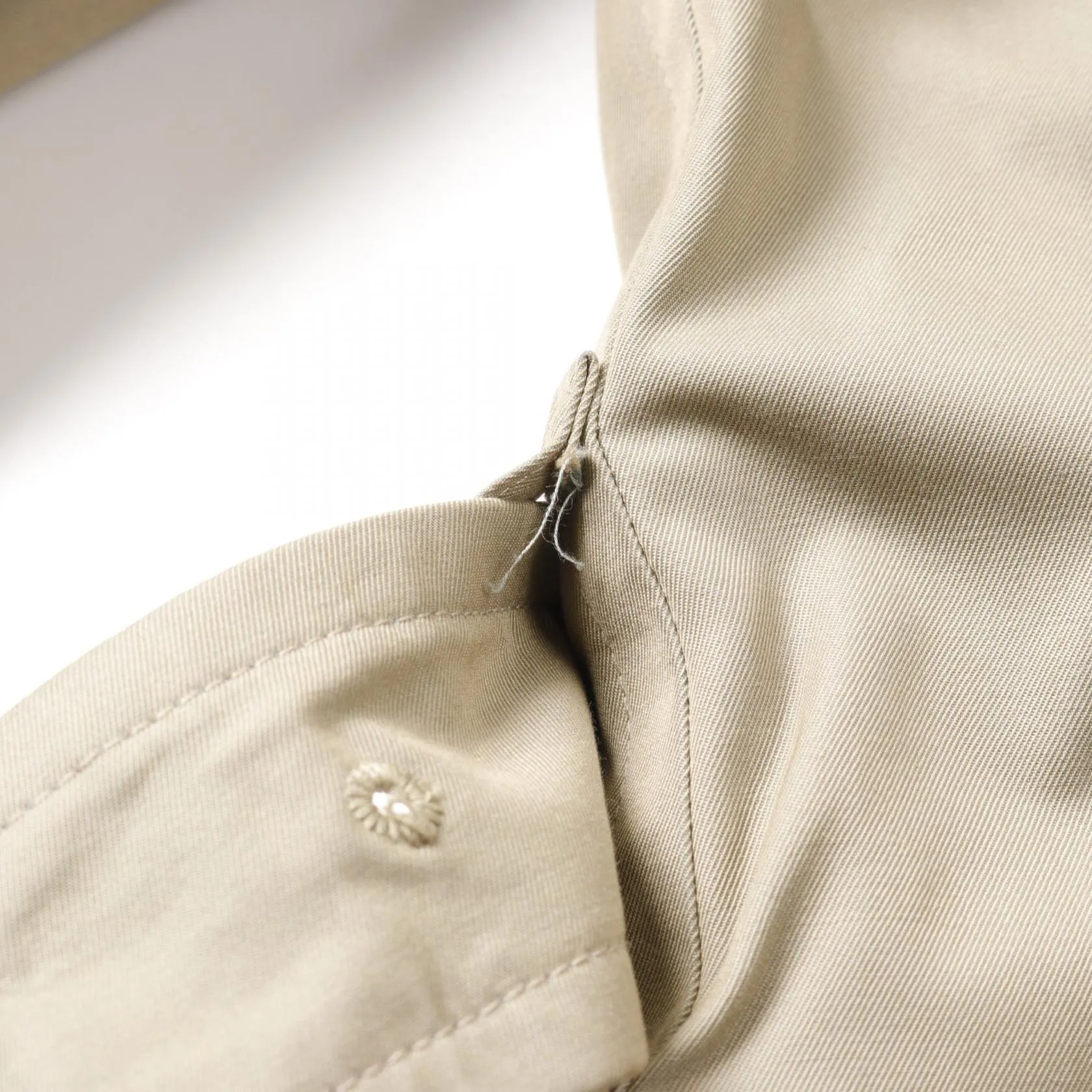 Burberry Cotton Trench Coat Khaki Men