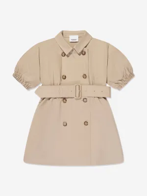 Burberry Girls Regina Dress in Soft Fawn
