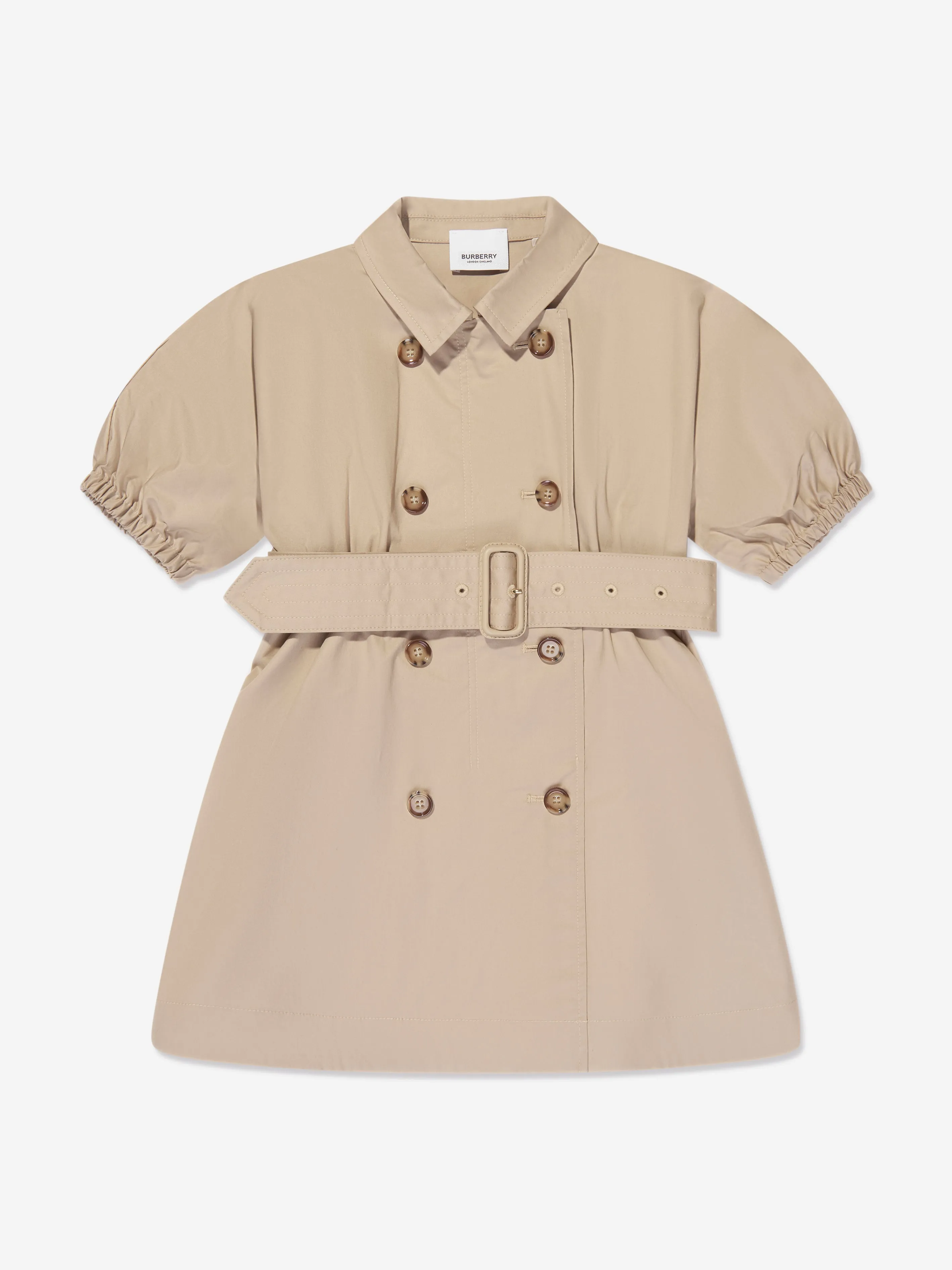 Burberry Girls Regina Dress in Soft Fawn