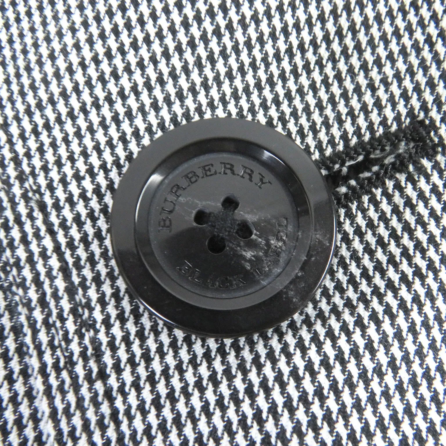 Burberry Houndstooth Trench Coat Gray XL