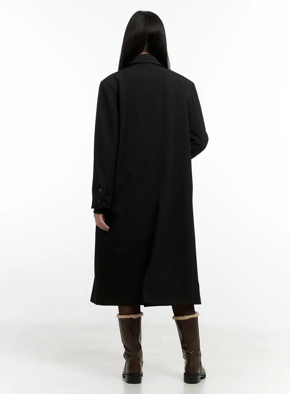 Chic Double-Breasted Coat ON408