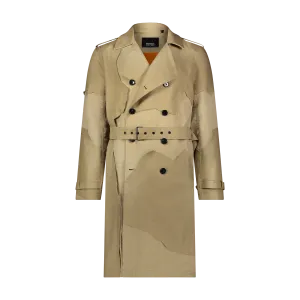CUT ME UP TRENCH COAT KHAKI