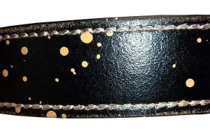 Distressed Paint Splash Leather Belt