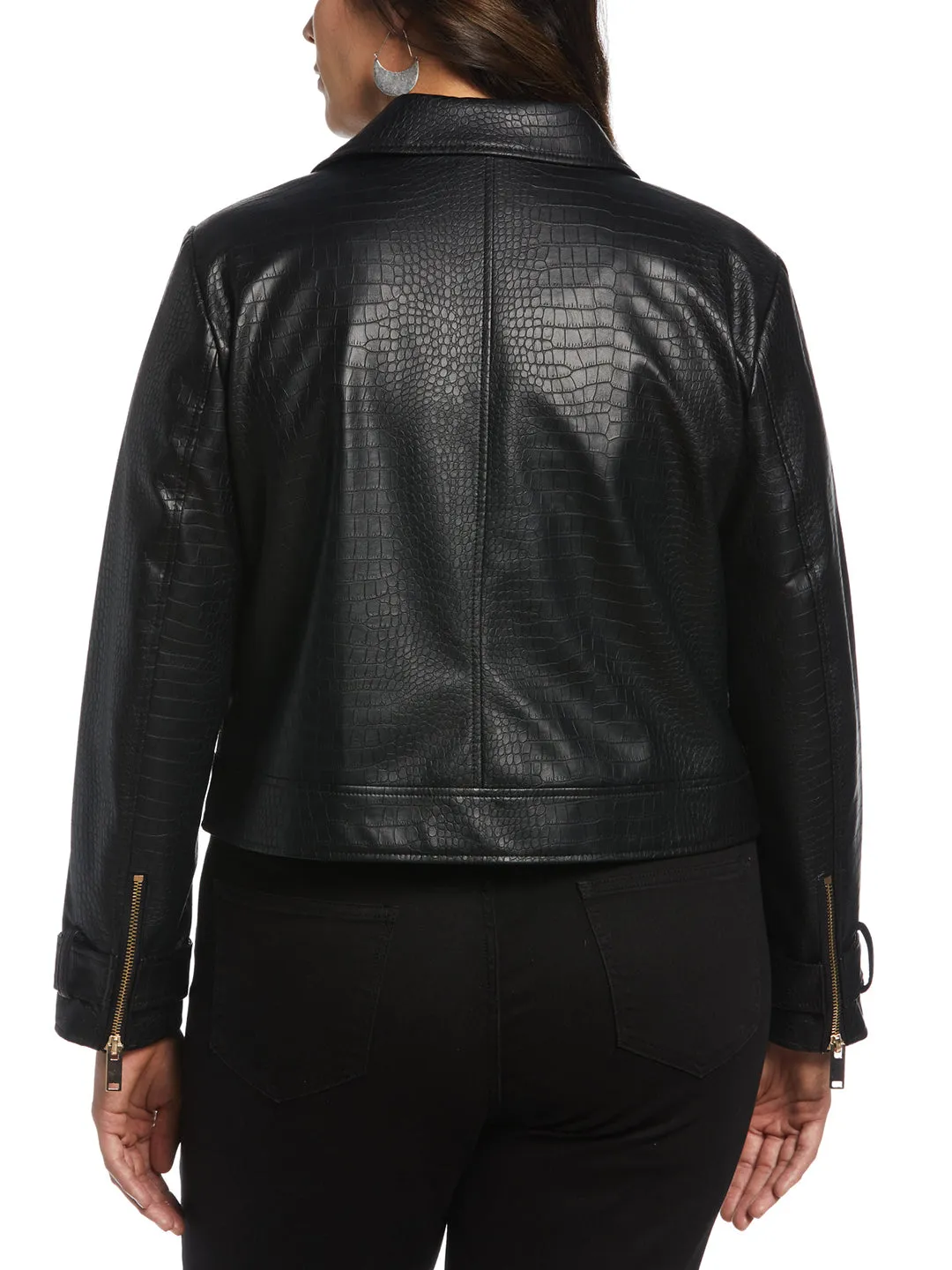 Faux Leather Moto Jacket