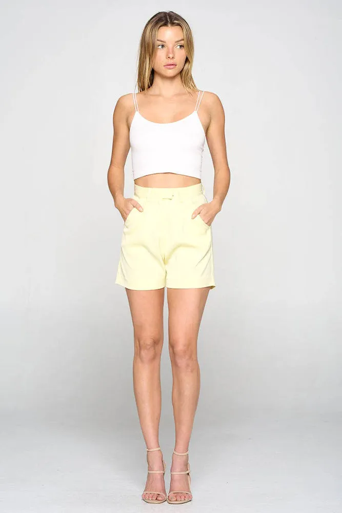 Fore Collection High-Waisted Shorts