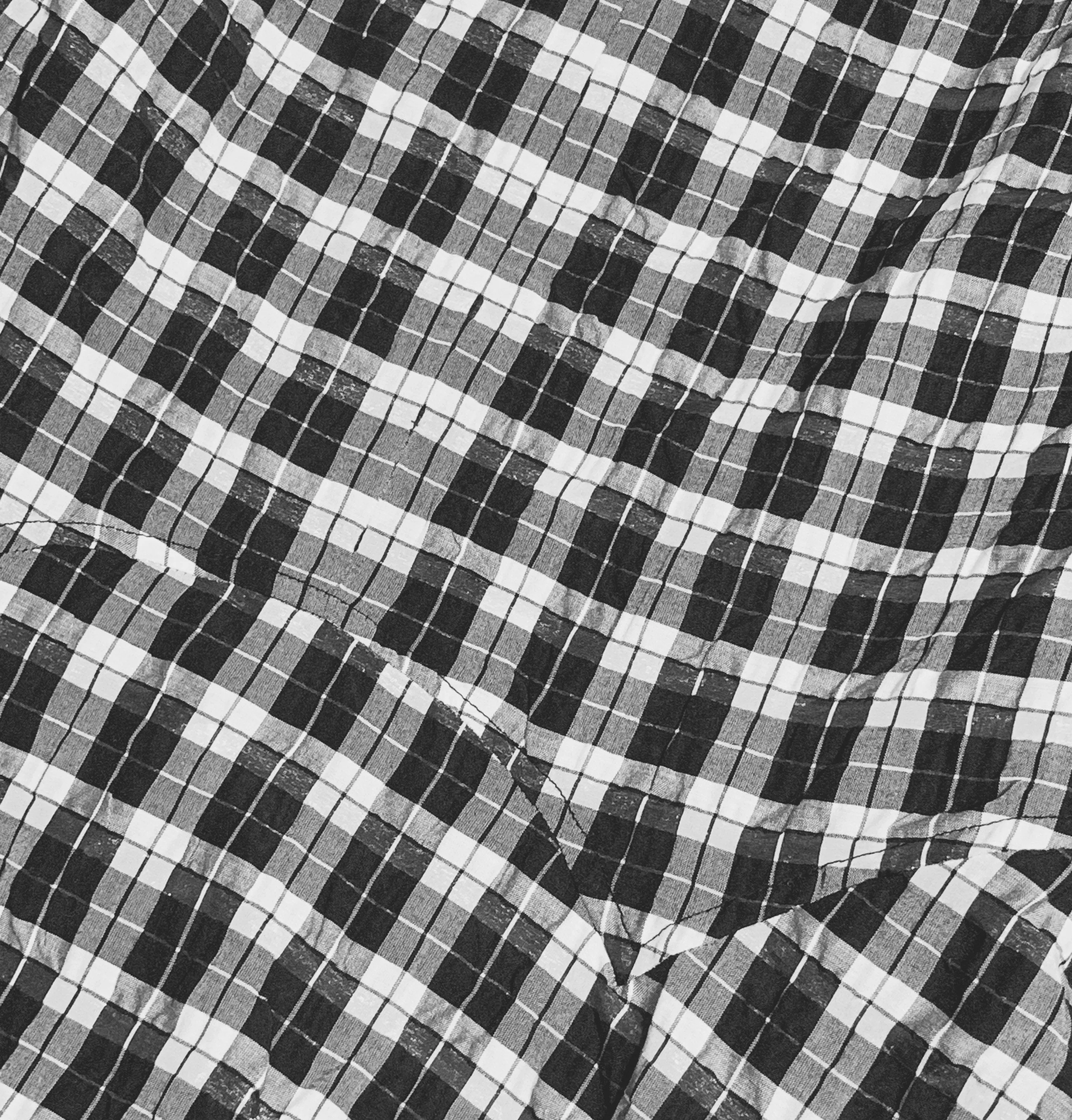 Ganni Seersucker Check Dress – Black