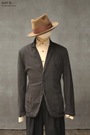 Garment dyed Shoemaker's Jacket - Dark Shadow - XL