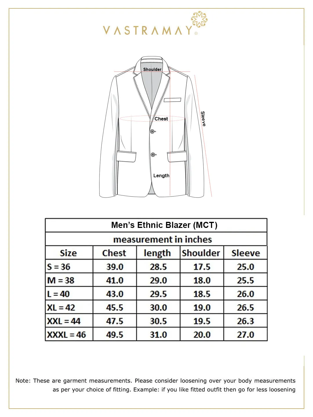 Jashvi Men's Blue And White Striped Blazer