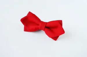Kids Crimson Diamond Tip Bow tie
