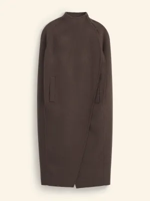 Limited edition double-faced cape coat