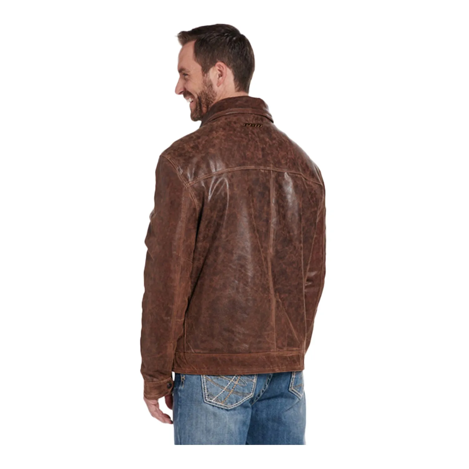 Men's Nappa Zip Pocket Leather Jacket