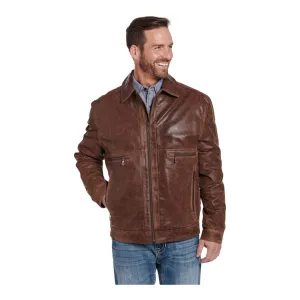 Men's Nappa Zip Pocket Leather Jacket