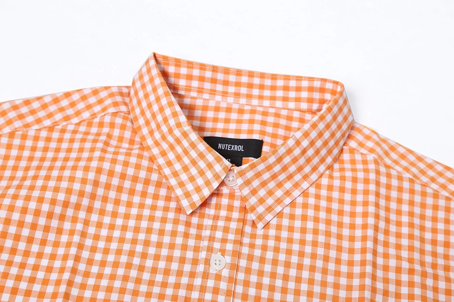Men's Plaid Casual Slim Fit Long Sleeve Button Down Dress Shirts