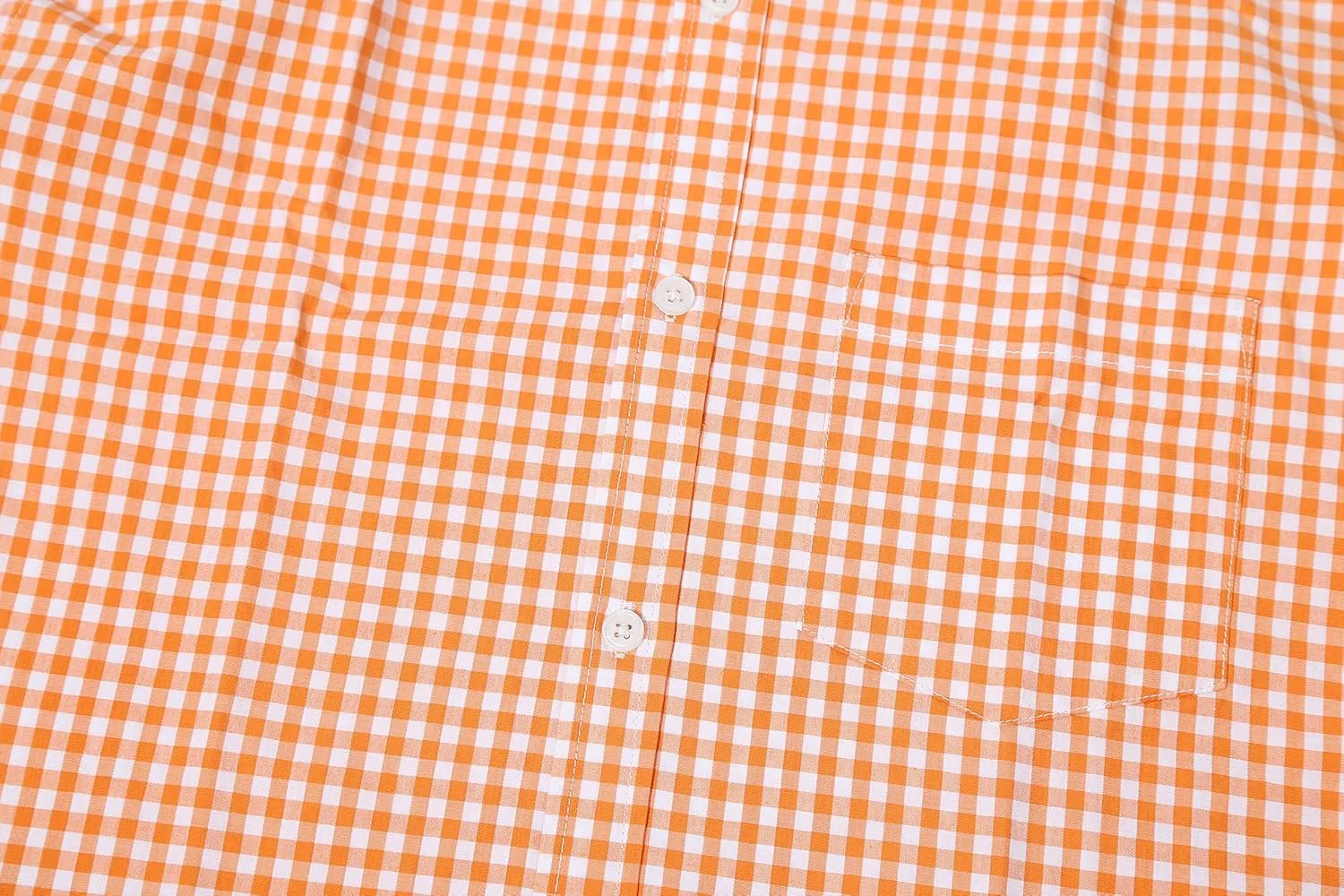 Men's Plaid Casual Slim Fit Long Sleeve Button Down Dress Shirts