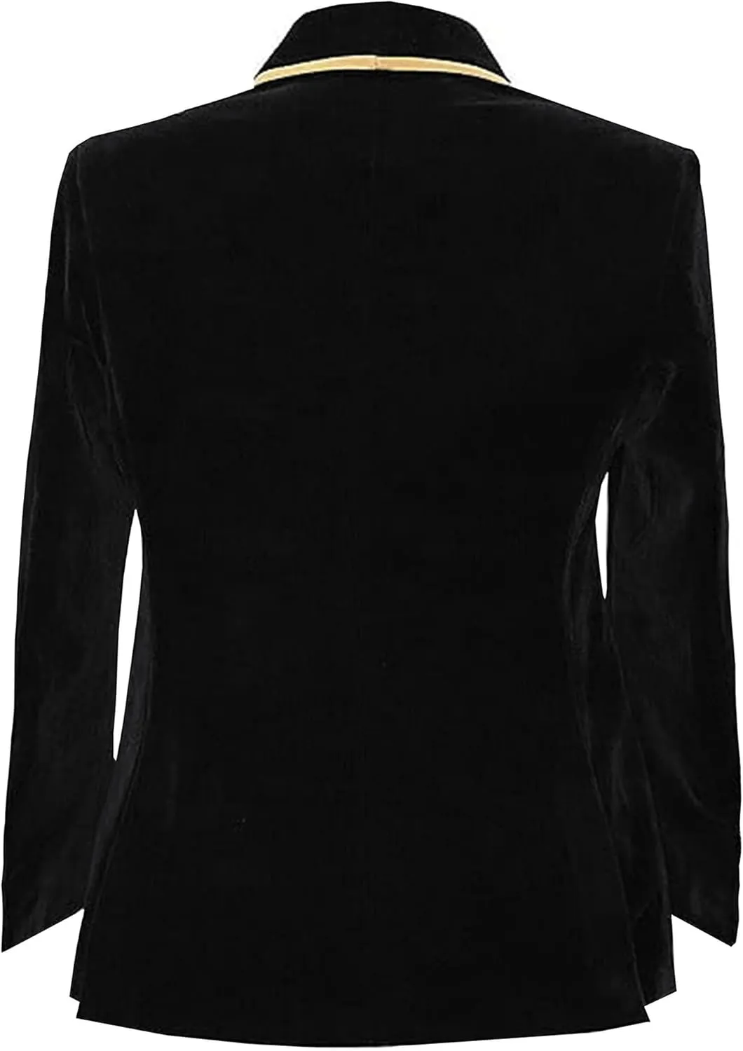 Men's Vintage Velvet Smoking Jacket Shawl Lapel Double Breasted Blazer Tuxedo for Wedding Prom Dinner