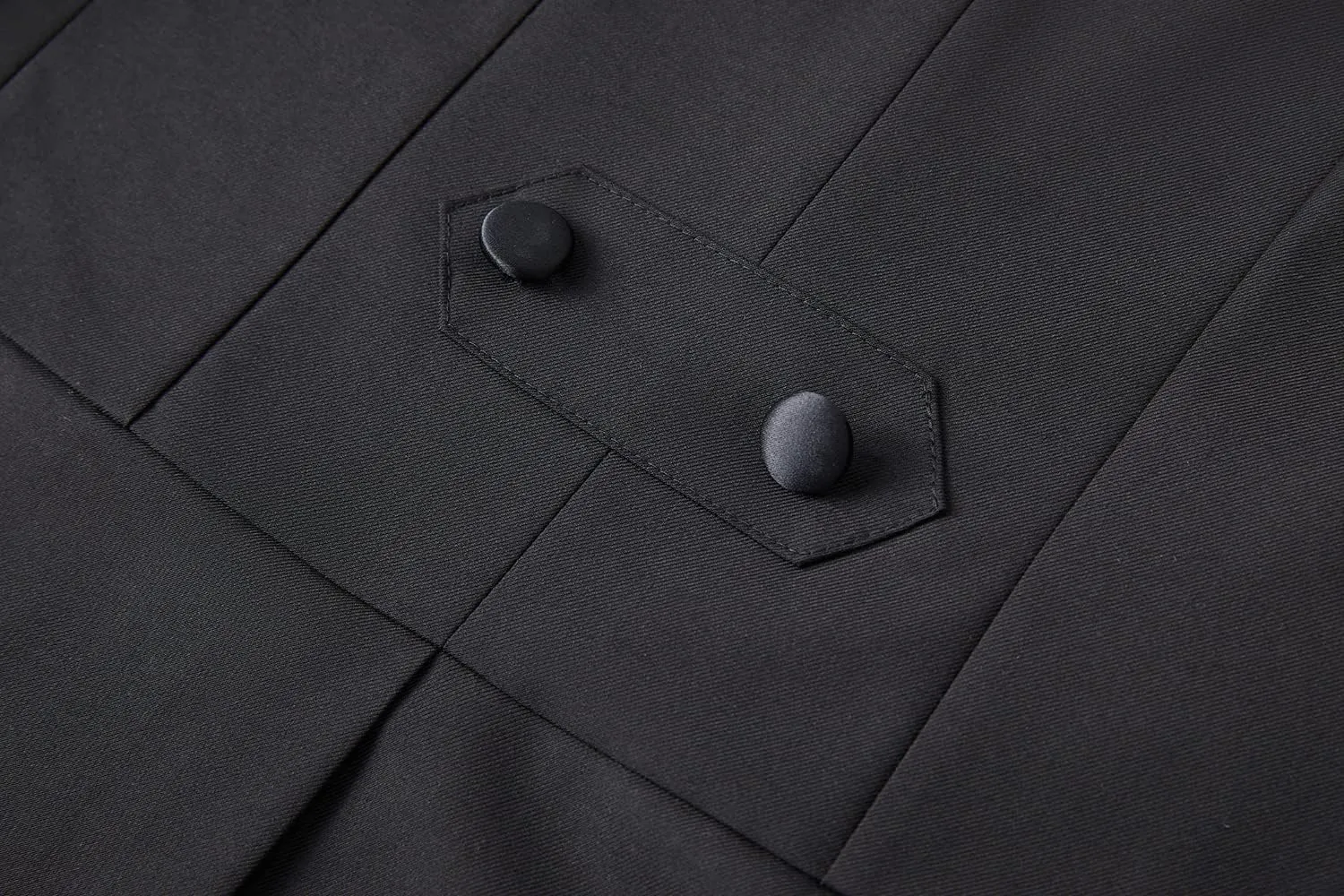 MOGU Men's 3 Piece Suit Swallow Tailed Coat Slim Fit Double Breasted Tailcoat for Performances