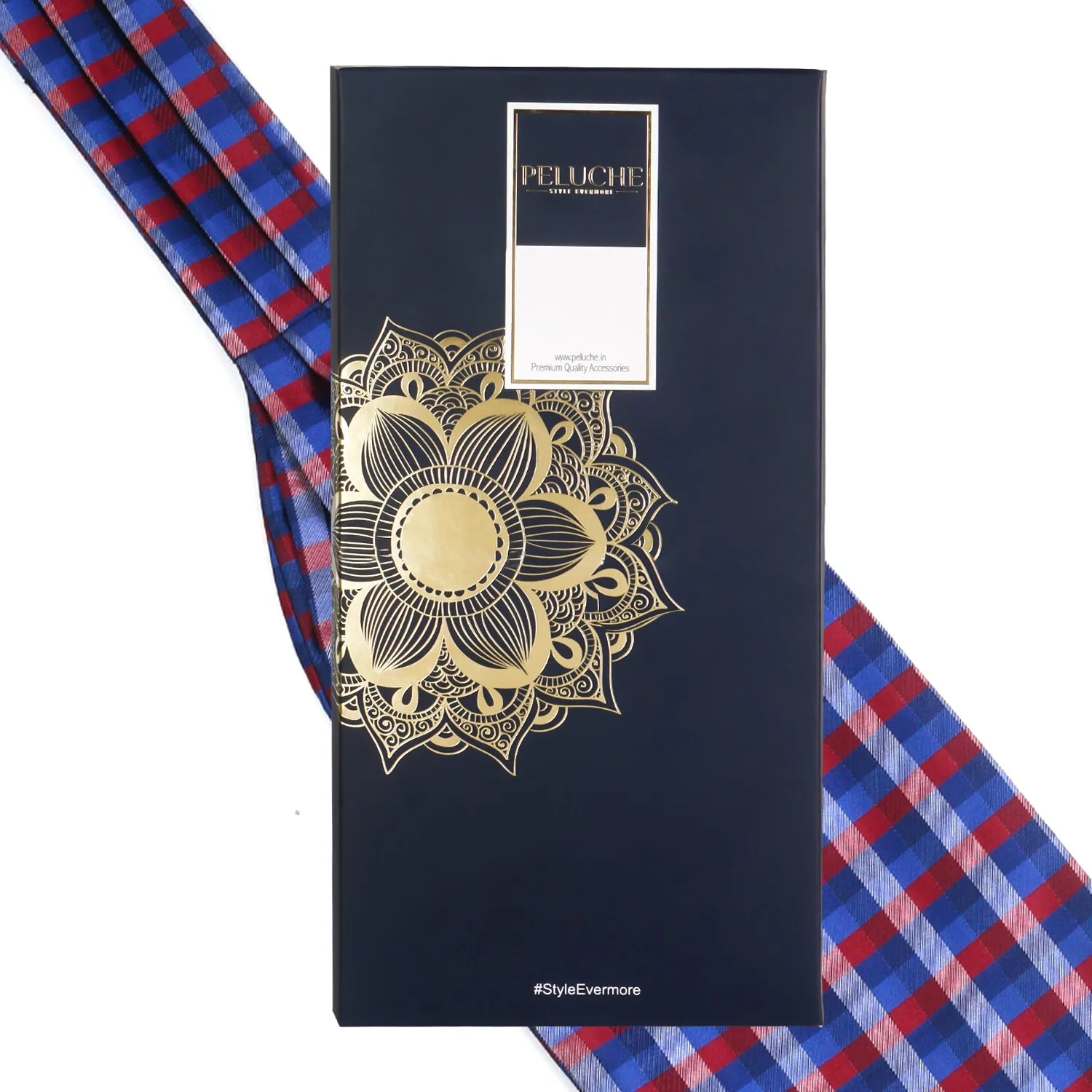 Peluche Classic Coil Deluxe Blue Cravat for Men