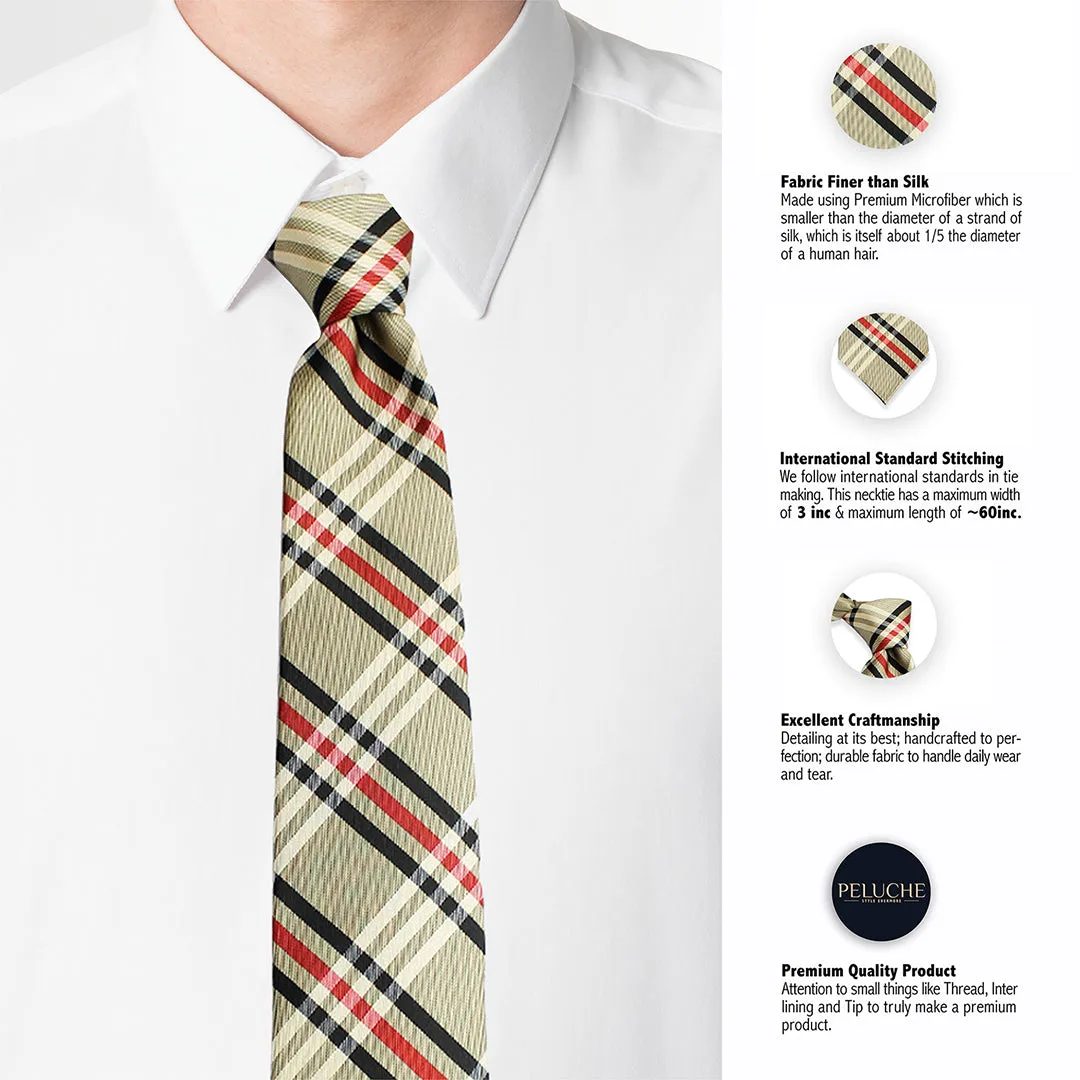 Peluche The Gentleman Neck Tie & Pocket Square Set for Men