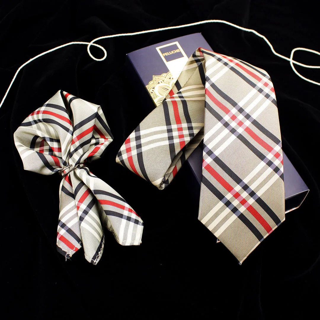 Peluche The Gentleman Neck Tie & Pocket Square Set for Men