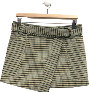 Rails Beige Checkered Mini Skirt UK S