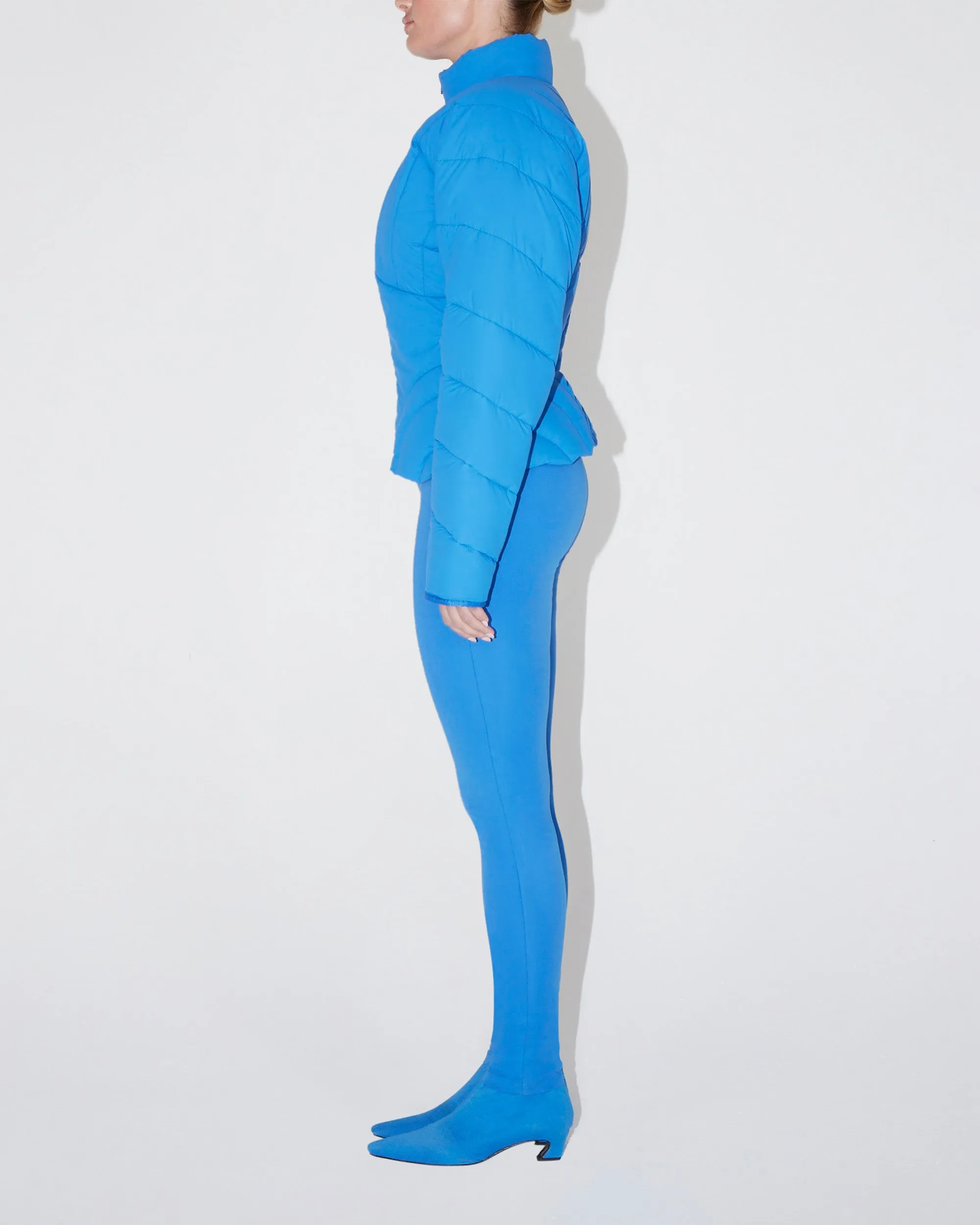 Sculpted Puffer Jacket | Cobalt Blue