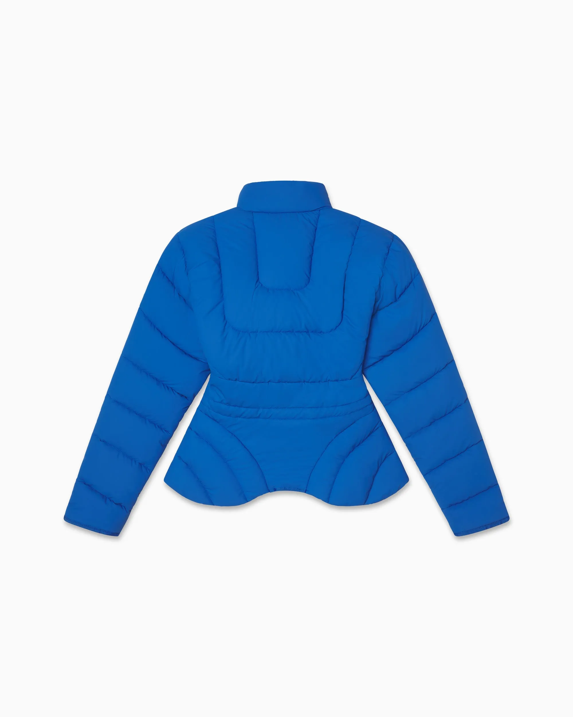 Sculpted Puffer Jacket | Cobalt Blue