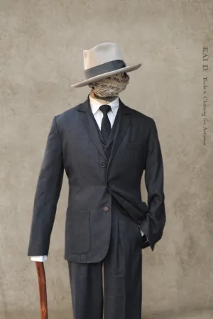 Shoemaker's Jacket - Charcoal British Wool  - S, M, L, XL