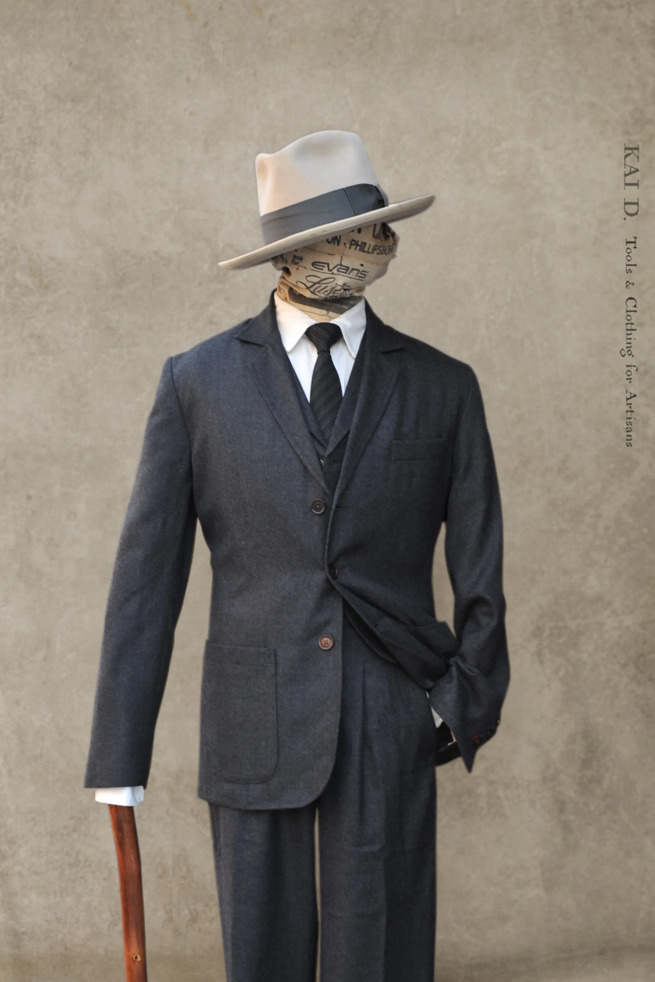 Shoemaker's Jacket - Charcoal British Wool  - S, M, L, XL