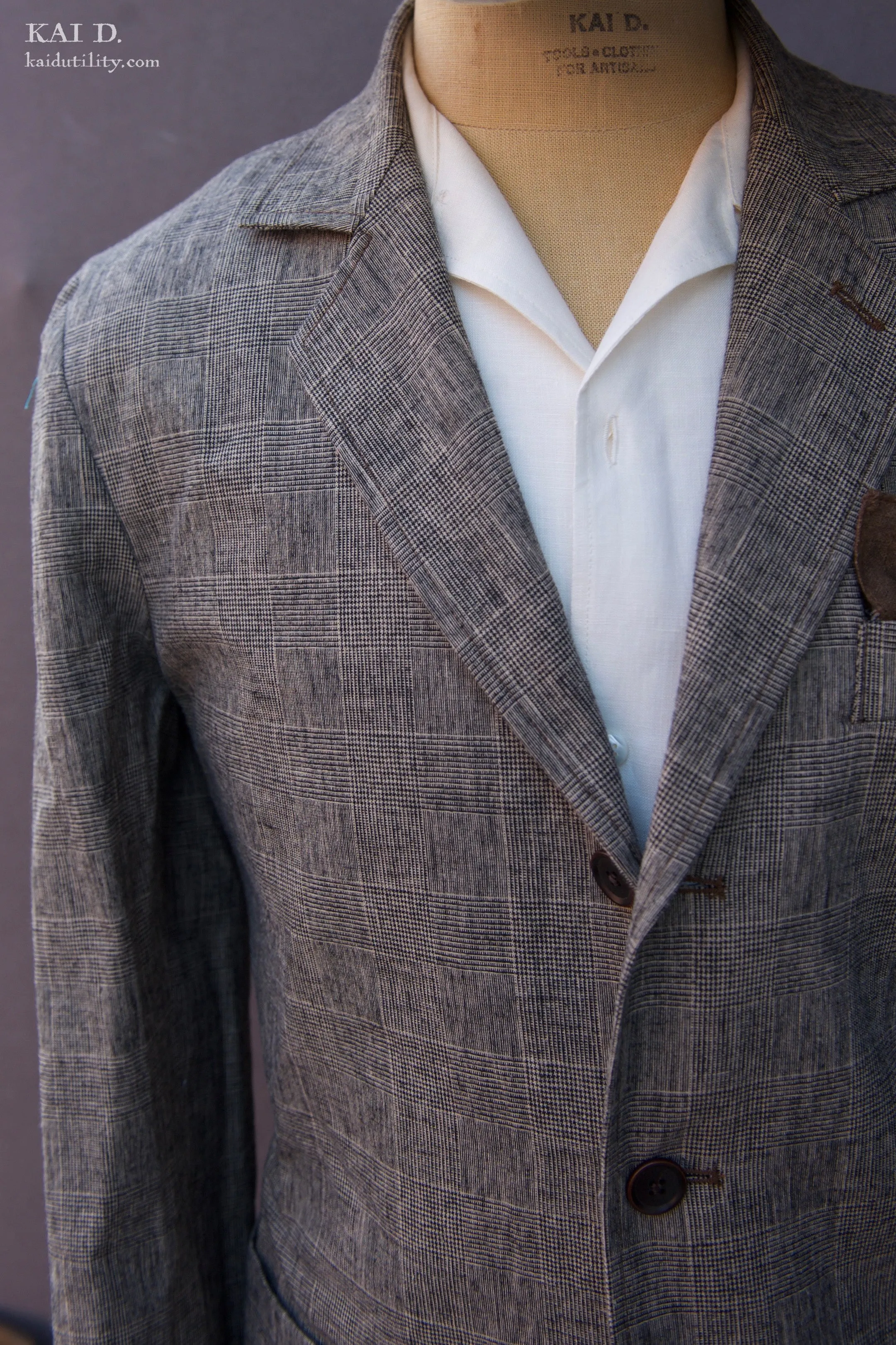 Shoemaker's Jacket -Glen Plaid - L, XL