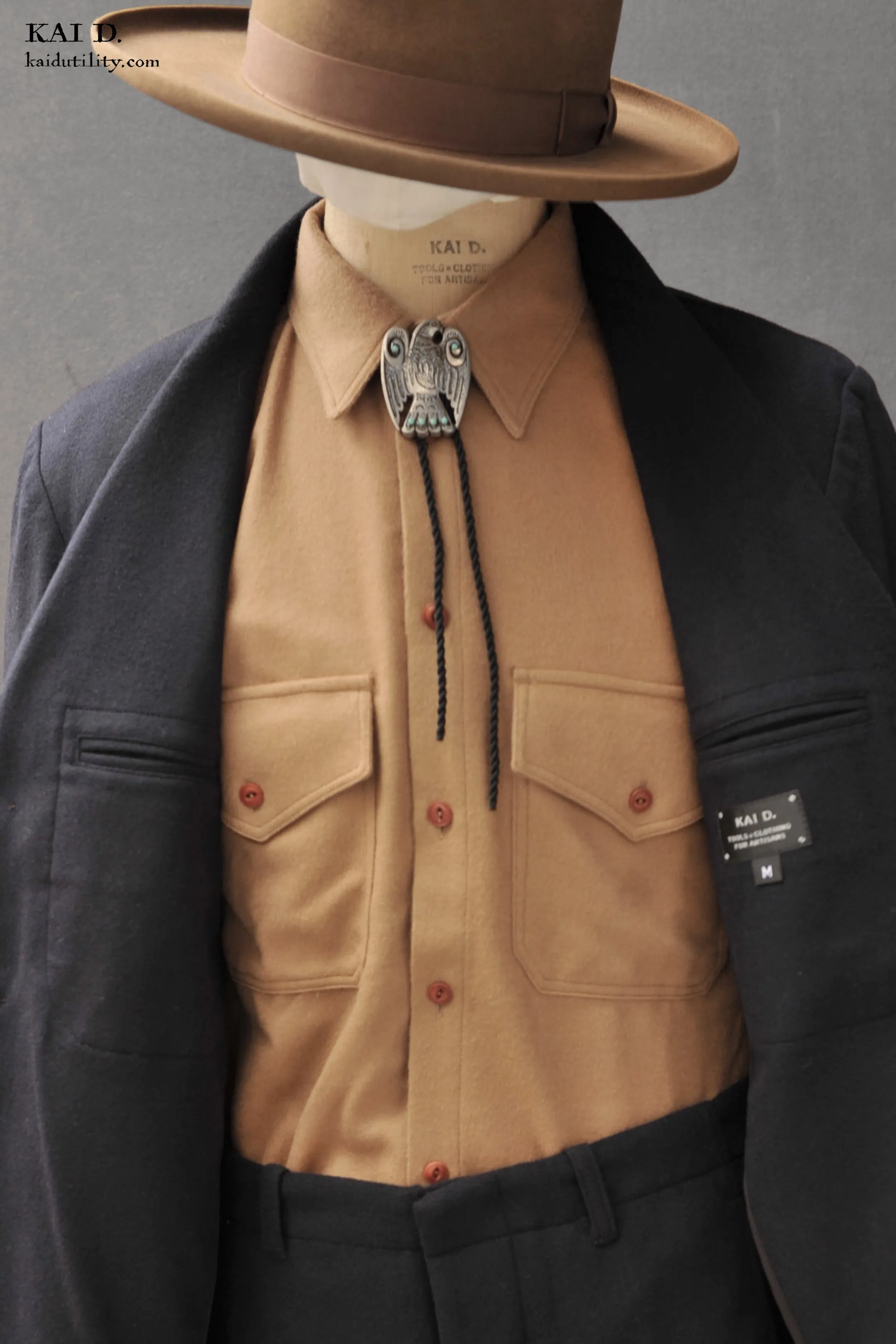 Shoemaker's Jacket - Navy Wool Cashmere - M, XL