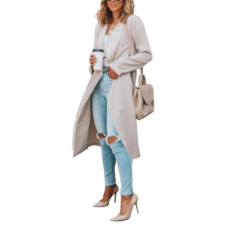 Solid Color Mid-Length jacket