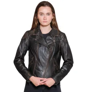 Stephanie Womens Leather Jacket