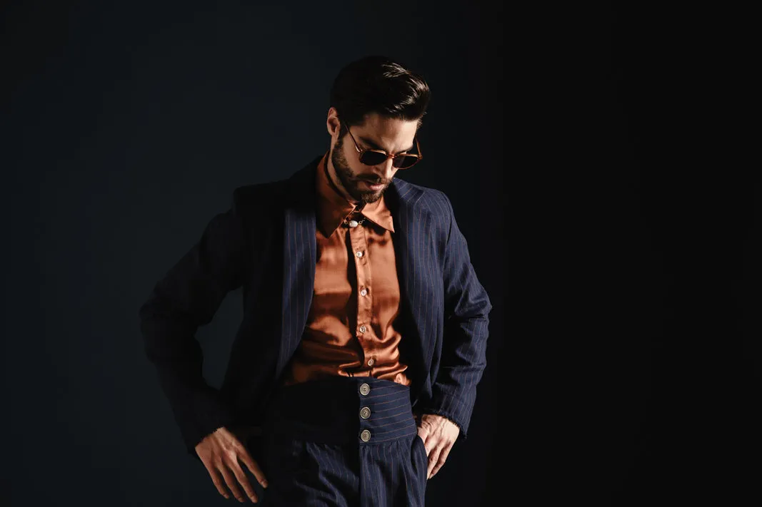 Symbol Blazer Striped Orange