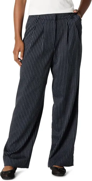 The Drop Women's Standard Nancy Pleat Front Wide Leg Trouser
