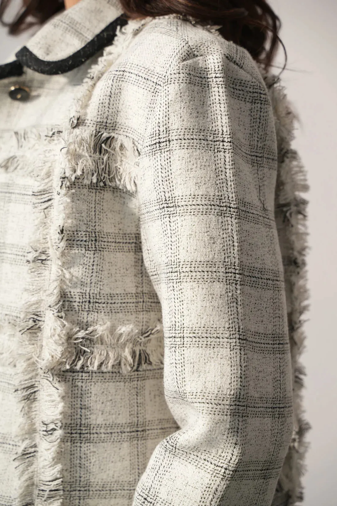 White Women's Classic Crop Jacket