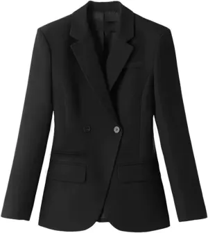 Women's Blazer Work Office Double Breasted Suit Jacket for Casual Dinner
